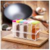 Transparent Spice Jar Salt and Pepper 6Pcs Set