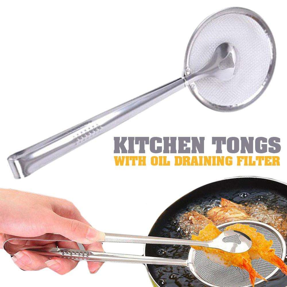 Stainless Steel Frying Strainer | Frying Tong
